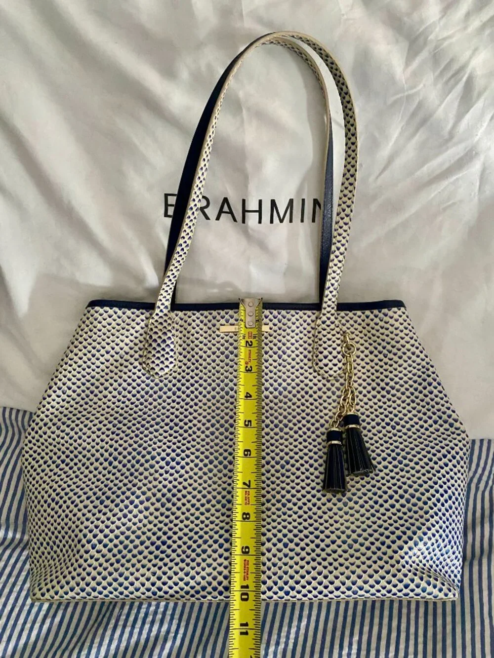 Brahmin Anytime expanded leather tote
